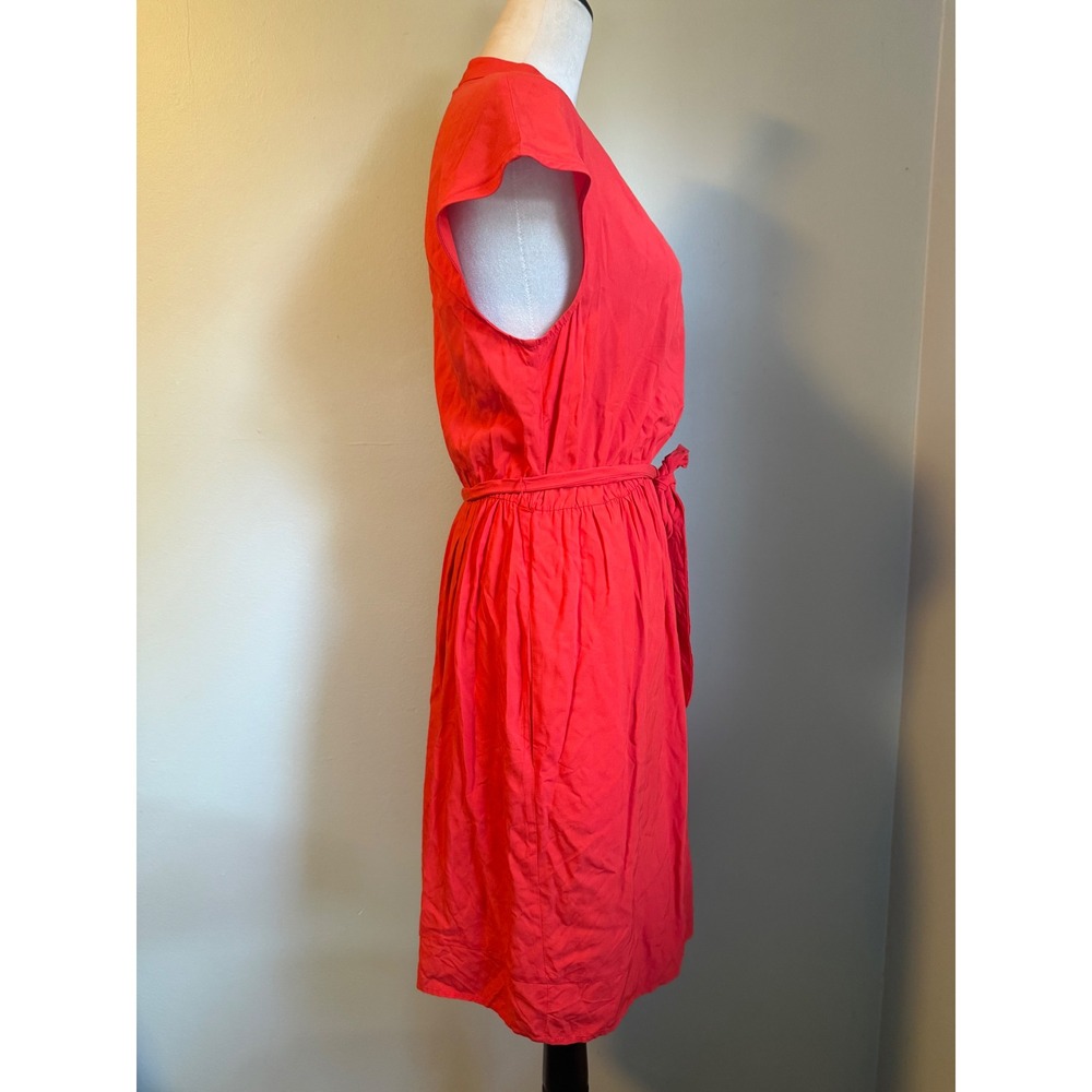 Maeve Anthropologie orange Cap Dress Small preppy Y2K boho retro mini resort - Picture 3 of 7